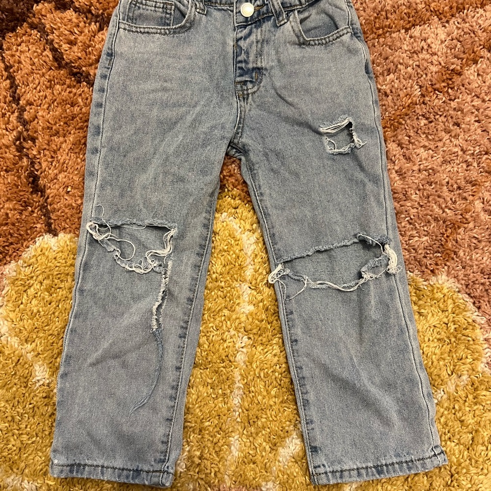 SHEIN Distressed Kids Jeans